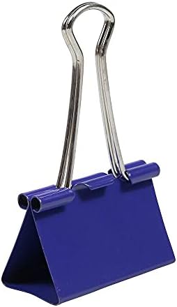 JAM PAPER Colorful Binder Clips - Large - 1 1/2 Inch (41 mm) - Purple Binderclips - 12/Pack - Image 4