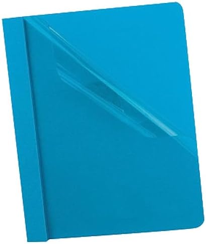Oxford Clear Front Report Covers, Light Blue, Letter Size, 25 per Box (55801) by Oxford