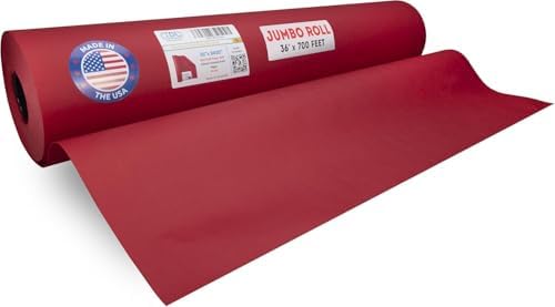 Red Kraft Paper Roll, 36" x 8400" (700 feet) - USA-Made, IDL Packaging by IDLPackaging
