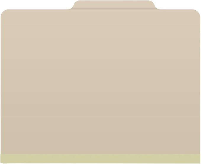 Top Tab Pressboard Folders, Letter Size, 2" exp, Fasteners Pos #1 & #3, Manila (Box of 25) - Image 3