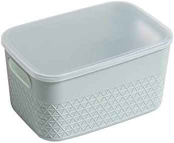 Lidded Storage Bin Organizer | Storage Organizing Container, 4 Liter, Set of 6, Mint - Image 4