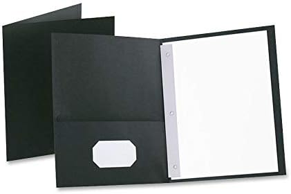 Oxford Two-Pocket Folders w/Fasteners, Dark Blue, Letter Size, 25 per Box (57738) (Pack of 2) - Image 2