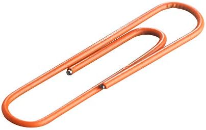 JAM PAPER Colorful Jumbo Paper Clips - Large 2 Inch - Orange Paperclips - 75/Pack - Image 4