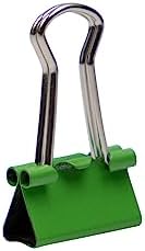 JAM PAPER Colorful Binder Clips - Extra Small - 3/5 Inch (15 mm) - Green Binderclips - 30/Pack - Image 5
