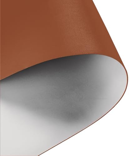 Faux Leather Table Cover,1.8mm Thick,42x66 Inch Table Protector,Table Protector for Dining Room Table,Dining Table Cover,Table Cover Protector,Dining Table Protector(Brown+Gray,42x66) by Zinkooat