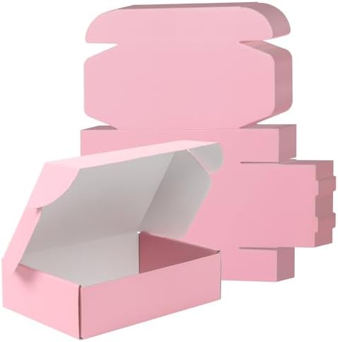 FORBFAN 7x5x2 Pink Shipping Boxes Small 30 Pack, Mailing Boxes for Small Business, Corrugated Cardboard Boxes for Shipping Packaging by FORBFAN-US