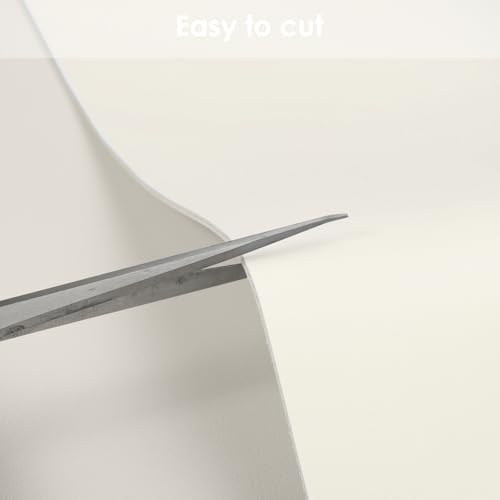 Leather Desk Mat,1.8mm Thick,12x66 Inch Desk Cover,Desk Protector Mat,Dresser Cover Top,Desktop Cover,Dresser Cover Top for Bedroom,Table Protector Mat(White+White,12×66) - Image 5