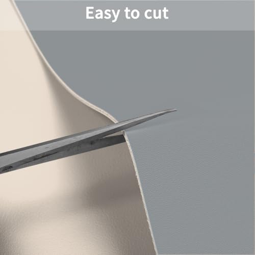 Faux Leather Table Cover,1.8mm Thick,42x96 Inch Table Protector,Table Protector for Dining Room Table,Dining Table Cover,Table Cover Protector.(Beige+Light Gray,42x96) - Image 5