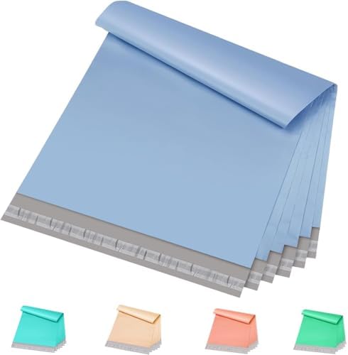Metronic Poly Mailers Bags Large Shipping Bags 14.5x19 100 Pcs Light Blue by METRONIC