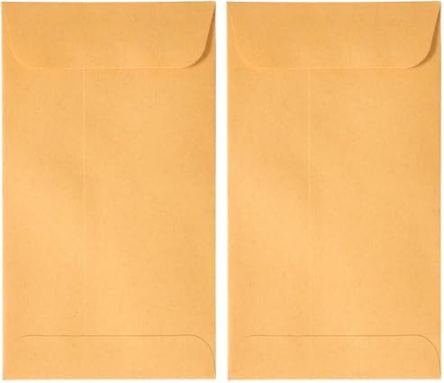 JAM PAPER #5.5 Coin Business Envelopes with Peel and Seal Closure - 3 1/8 x 5 1/2 - Brown Kraft Manila - 50/Pack (Pack of 2) by JAMPaper