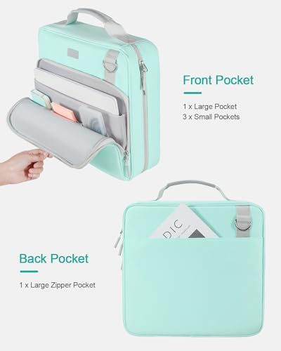 3-Inch 3-Ring Zipper Binder with Shoulder Strap and Multiple Pockets - Image 2