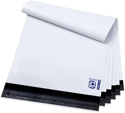 POLYSELLS 200 Pack 10x13 Inch Poly Mailers Shipping Envelopes, Strong Adhesive Sealing, Waterproof, and Tear-resistant Postal Mailing Bags for Clothing, Books, and Accessories White by POLYSELLS