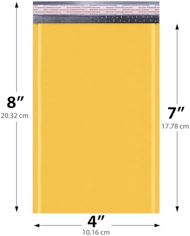 Small Kraft Bubble Mailers 4x8, Self Seal Padded Envelopes #000, 1000 Pack - Image 2