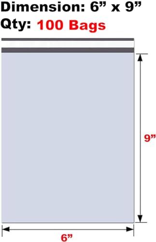 iMBAPrice 100 - 6X9 Premium Matte Finish Self-Sealing Non-Padded White Poly Mailers/Mailing Envelopes/Bags (iMBA-1PM-100) - Image 2