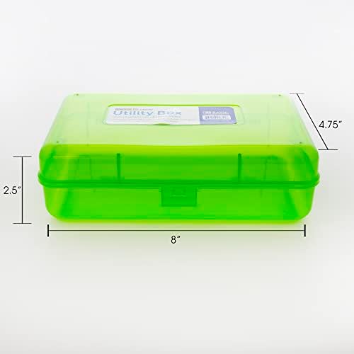 BAZIC PRODUCTS Bright Color Multipurpose Pencil Box, Stackable, 24-Case - Image 3