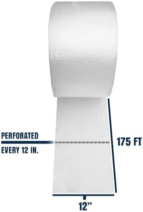 Bubble Cushion Wrap Roll 12 Inch x 175 Feet Total 3/16 Small Bubbles Perforated Every 12" for Packaging Moving Shipping Boxes Supplies 1 Roll 12'' Wide 175 Feet - Image 2