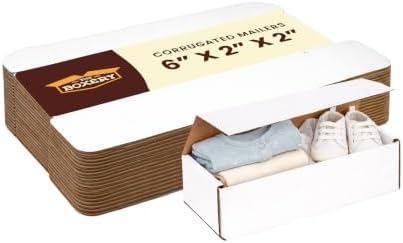 The Boxery Corrugated Mailers White Tuck Shipping Boxes (6x2x2) - Image 4