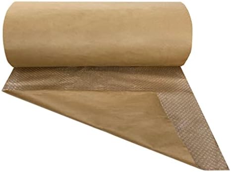 48" x 125' Small 3/16" Kraft-Backed Bubble Roll - Image 4