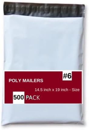 Poly Mailers 14.5x19 Inch 500 Pack Self Self Adhesive Shipping Bags for Clothing Poly Package Bags Waterproof - Image 4