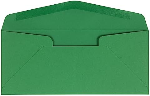 JAM PAPER #10 Business Colored Envelopes - 4 1/8 x 9 1/2 - Green Recycled - 100/Pack - Image 2