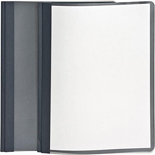 Oxford Clear Front Report Covers, Dark Blue, Letter Size, 25 per Box (55838EE) & Clear Front Report Covers, Black, Letter Size, 25 per Box (55806EE) - Image 2