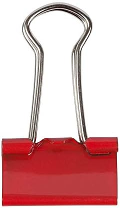 JAM PAPER Colorful Binder Clips - Small - 3/4 Inch (19 mm) - Red Binderclips - 25/Pack - Image 5