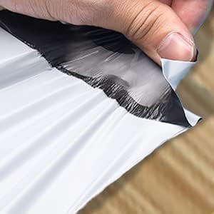 iMBAPrice White Poly Mailers 12x15.5 Inch 200 Pack (#5), Self-Seal Waterproof Shipping Envelopes, Tear-Resistant Plastic Mailing Bags for Clothing & Small Business Packaging - Image 2