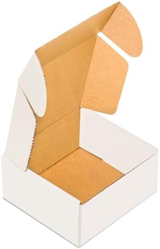 50 pack Small Shipping Box,4x4x2''Corrugated Mailer,YUNSY-BOX Cardboard Box by YUNSY-BOX