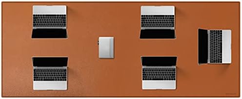 ZORESYN PU Leather Conference Table Pads 70.9" x 31.5" Light Brown by ZORESYN