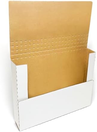 50 Pcs Letter Size Corrugated Mailer, 11x8x2'', Easy-Fold,book Shipping Box by Wonfer