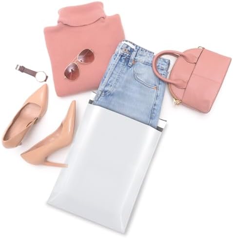 Fuxury 14.5x19" Poly Mailers 500Pcs,Bulk Shipping Bags For Clothing,White - Image 3