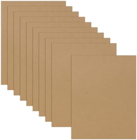 RLAVBL 10 Pack 8.5x11 Corrugated Cardboard Sheets, Flat Cardboard Inserts for Shipping, Mailing, Packing, DIY Crafts by RLAVBL