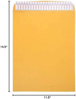 JAM PAPER 11 1/2 x 14 1/2 Open End Catalog Commercial Envelopes - Brown Kraft Manila - Bulk 500/Box - Image 4