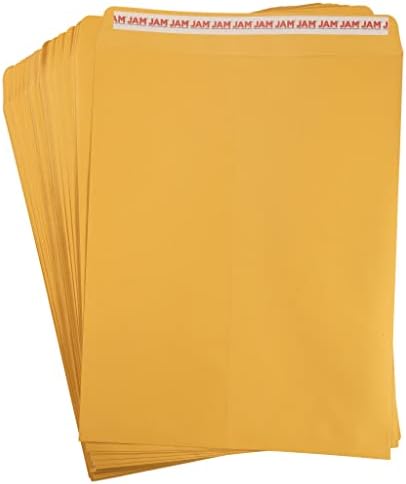 JAM PAPER 12 x 15 1/2 Open End Catalog Recycled Envelopes with Peel and Seal Closure - Brown Kraft - 50/Pack - Image 5