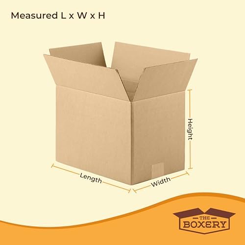 The Boxery 8"x8"x6" Corrugated Cardboard Boxes 25-Pack - Image 2