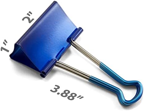 Officemate Easy Grip Large Binder Clips, Assorted Metallic Colors, 6 Packs of 6 Clips Each (31051) - Image 3