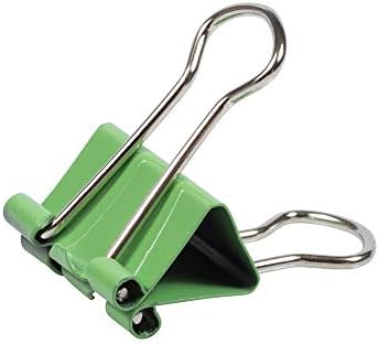 JAM PAPER Colorful Binder Clips - Small - 3/4 Inch (19 mm) - Green Binderclips - 25/Pack - Image 3