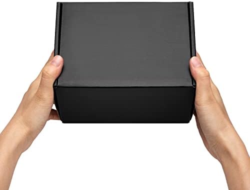 Timirog 7x5x4 Inches Black Shipping Boxes 25 Pack - Corrugated Cardboard Mailing Box for Small Business, Tab Locking Literature Mailer for Packing Jewelry Ornament Gift Craft Packaging Supplier - Image 6