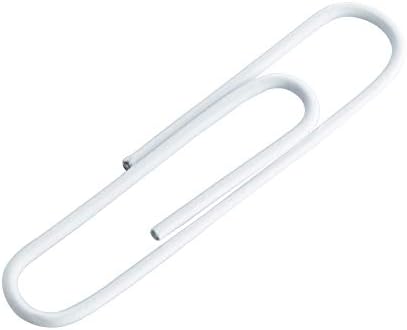 JAM PAPER Colorful Jumbo Paper Clips - Large 2 Inch - White Paperclips - 75/Pack - Image 4