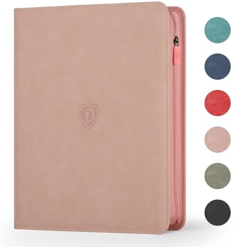Card Binder with 1024 Cards,16 Pocket Trading Card Binder Includes 32 Page Storage Sleeves,Collection Card Album,Card Holder to Organize and Protect Cards,Pink by High-qualityCardBinder
