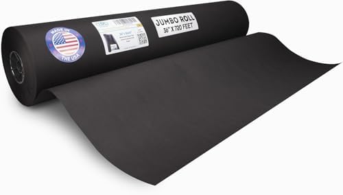 Black Kraft Paper Roll, 36" x 8640" (720 feet) - USA-Made, IDL Packaging by IDLPackaging