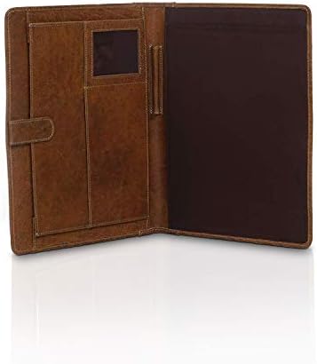 Leather Business Portfolio Business Personal Organiser Folder Full Grain Leather padfolio by KomalC - Image 2