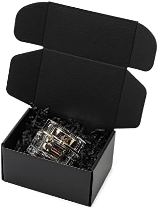 Timirog 6x4x3 Inches Small Black Shipping Boxes 25 Pack - Corrugated Cardboard Mailing Box for Small Business, Tab Locking Literature Mailer for Packing Jewelry Ornament Gift Craft Packaging Supplier - Image 7