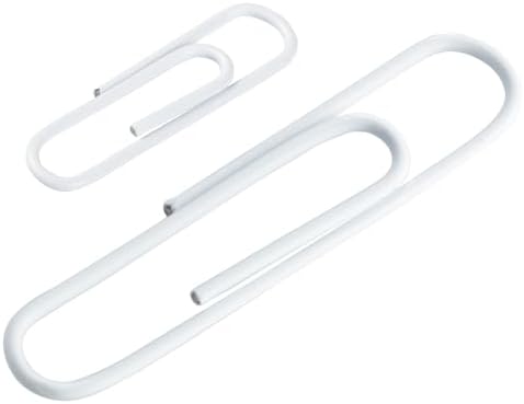 JAM PAPER Combo Pack Colorful Paper Clips - Standard & Jumbo - White Paperclips - 1 Pack of 100 & 1 Pack of 75 - Image 3