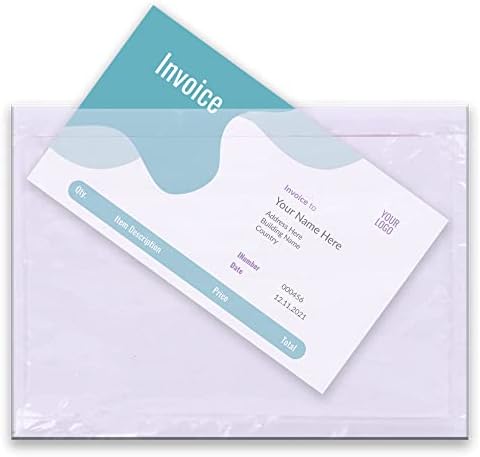 Packing List Pouches, Shipping Label Envelopes Clear Adhesive Top Loading Packing List (6" x 9" - 100 Pcs) by TAPSIN