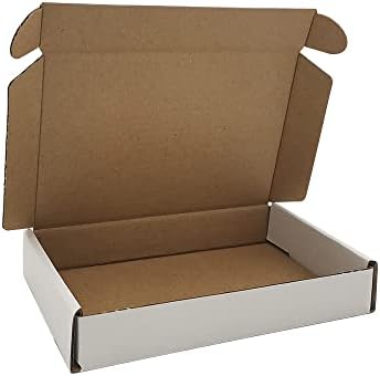 ROTCH 6x4x1'' Small Shipping Boxes, 25 Pack, Cardboard Corrugated Mailers, White (M641-25-W) by ROTCH