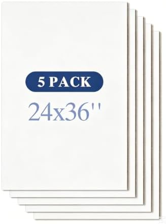 Golden State Art 5 Pack 24x36 Corrugated Cardboard Sheets by GoldenStateArt