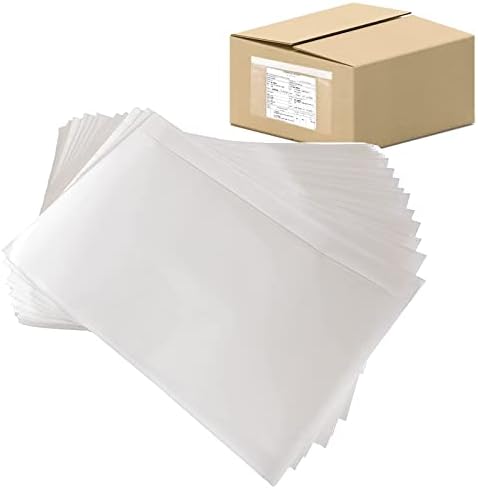 OausTect 6" x 9" Packing Slip Envelope Pouches, Clear Adhesive Top Loading Packing List Label Sleeve - 2000 Packs Shipping Envelopes by OausTectDirect
