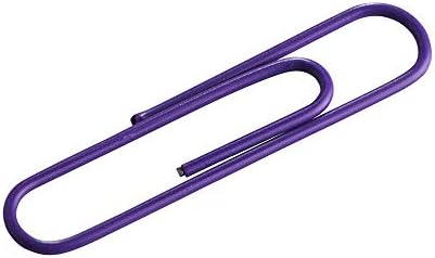 JAM PAPER Colorful Jumbo Paper Clips - Large 2 Inch - Purple Paperclips - 75/Pack - Image 3