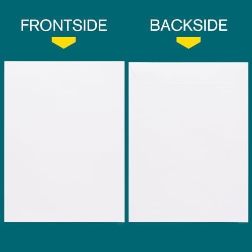 9x12 Envelopes Self Seal - 500 Pack - Open End White Mailing Envelopes for Catalogs, Presentations, Oversized Documents - Self Sealing Envelopes with Peel and Seal Closure - 28lb Heavyweight Paper - Image 2